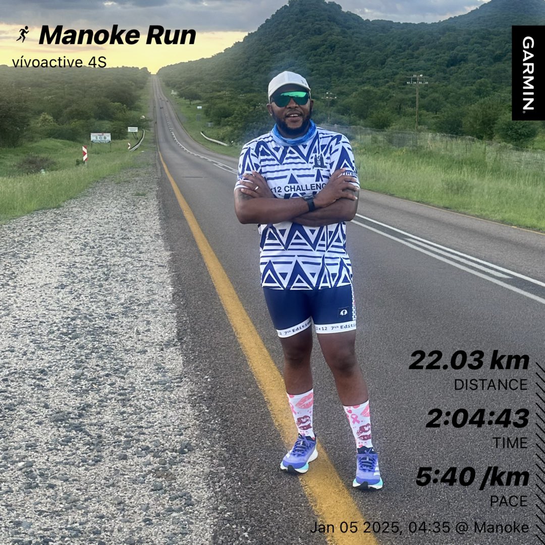 rhinono26's tweet photo. Consistency is the key, it was all about hills training and making sure that I run the hills. It will make sense 1day @MzansiAc #TrapnLoss #iPaintedmyrun #FetchurBody2025 #Ashinthwela #Tshabarefete #90DaysWithoutSoda #nevergiveup #untilwerunagain #HappyNewYear2025 #Kissmadologang https://t.co/BFH4FlXdXL