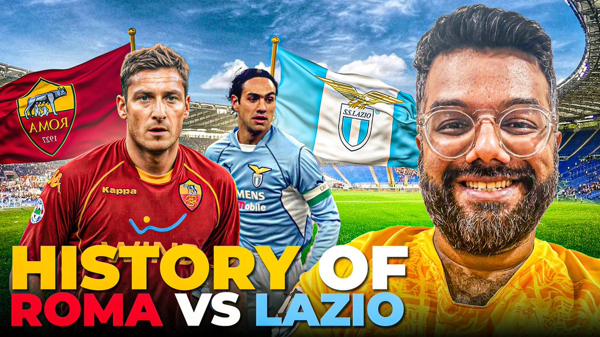 AjayRaviMenon's tweet photo. A brief introduction to the Derby Della Capitale that’s going to be played tonight 

🔗 https://t.co/6bAs8f8wRQ

Thumbnail art by @Kushsinghal9 

#RomaLazio #SerieA #ASRoma https://t.co/jwkRnSOGjD