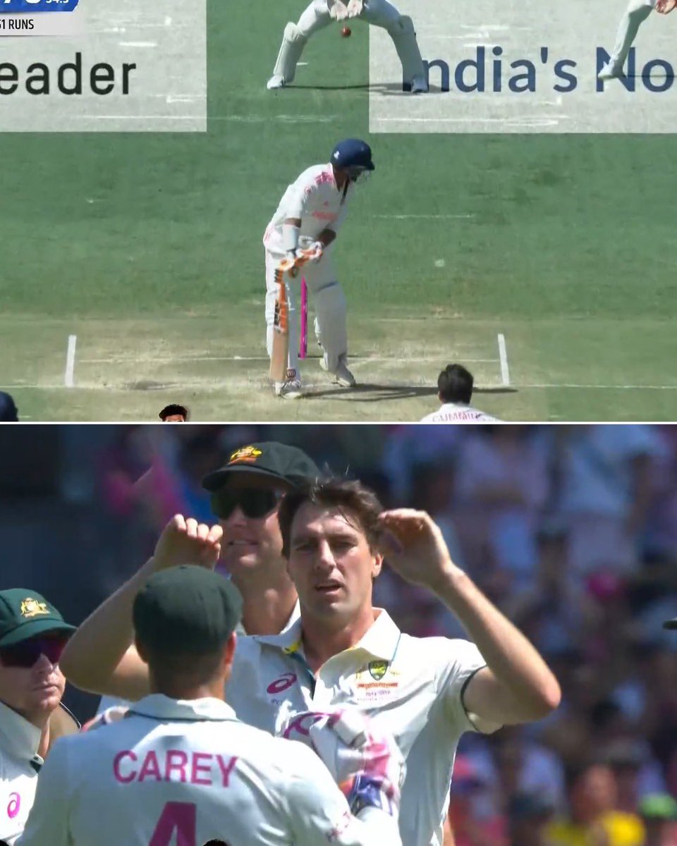 Virgotraveller's tweet photo. Pat Cummins claims the first wicket of the day as Ravindra Jadeja departs, leaving India down seven wickets.
#jadeja #ViratKohli https://t.co/QkFFoodIjt