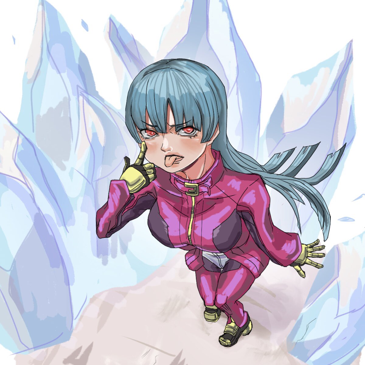 seyannma's tweet image. 線を増やそうという練習がてら描いたクーラさん
#格ゲーキャラ描こうぜ #kuladiamond #kofxv