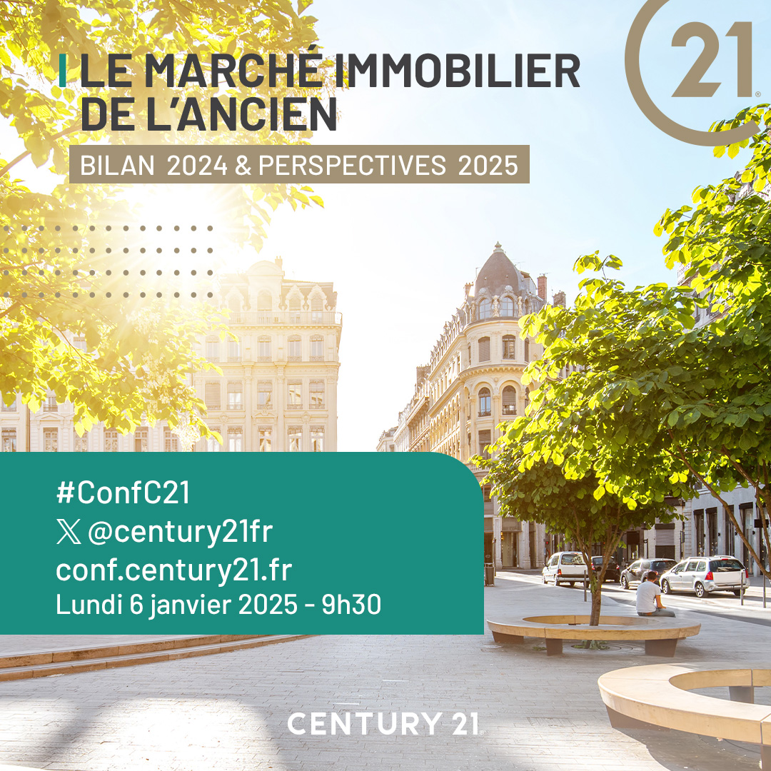 L’immobilier vous intéresse ?
Les prix par ville, par région et les tendances du marché révélés lors de notre conférence de presse du lundi 6 à 09h30 seront publiés en live sur X !
👉 x.com/century21fr

#immobilier