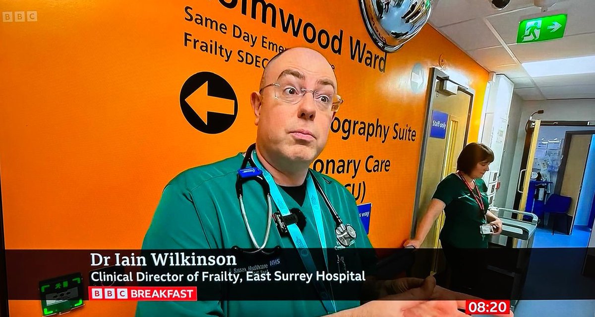 British Geriatrics Society (@gerisoc) on Twitter photo The incredible work of the Frailty Same Day Emergency Care across <a href="/sashnhs/">SASH NHS Trust</a> on <a href="/BBCBreakfast/">BBC Breakfast</a> this morning! 80% of patients are able to go home the same day they are treated. Catch up to see our Vice President for Education and Training <a href="/geriatricsdoc/">Iain Wilkinson</a> being interviewed The incredible work of the Frailty Same Day Emergency Care across <a href="/sashnhs/">SASH NHS Trust</a> on <a href="/BBCBreakfast/">BBC Breakfast</a> this morning! 80% of patients are able to go home the same day they are treated. Catch up to see our Vice President for Education and Training <a href="/geriatricsdoc/">Iain Wilkinson</a> being interviewed