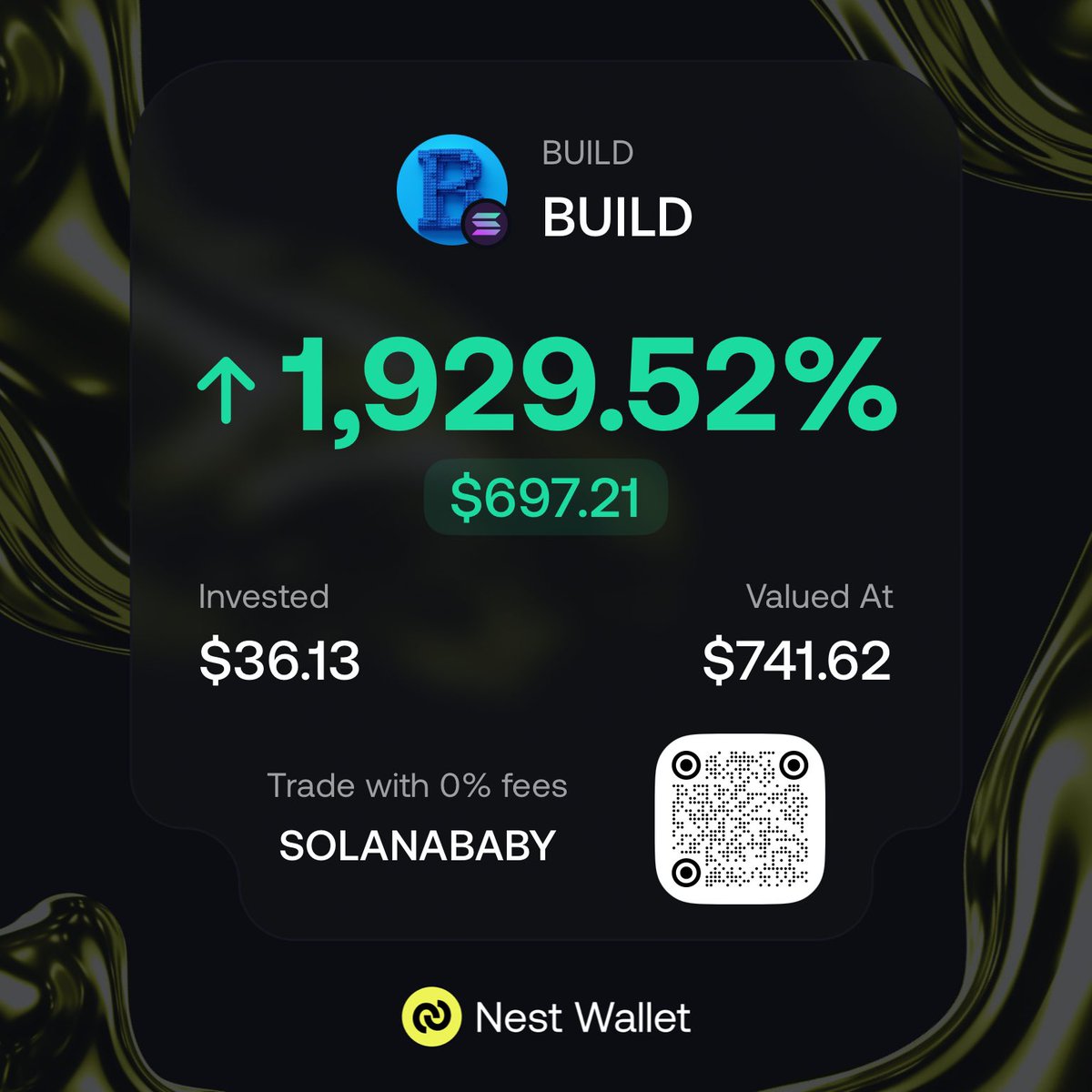 The $BUILD u saw me bull posting has done 20x now 🫣🫣🫣🫣🫣

I'm top of my game, bro all I did was hodl, this is not the time to panic jeet.

<a href="/nestwalletxyz/">Nest Wallet</a> <a href="/BossDR7/">DR7 | BankwithLoaf</a> I have been enjoying the nest 🦋🦋🦋🦋🦋🦋🦋🦋