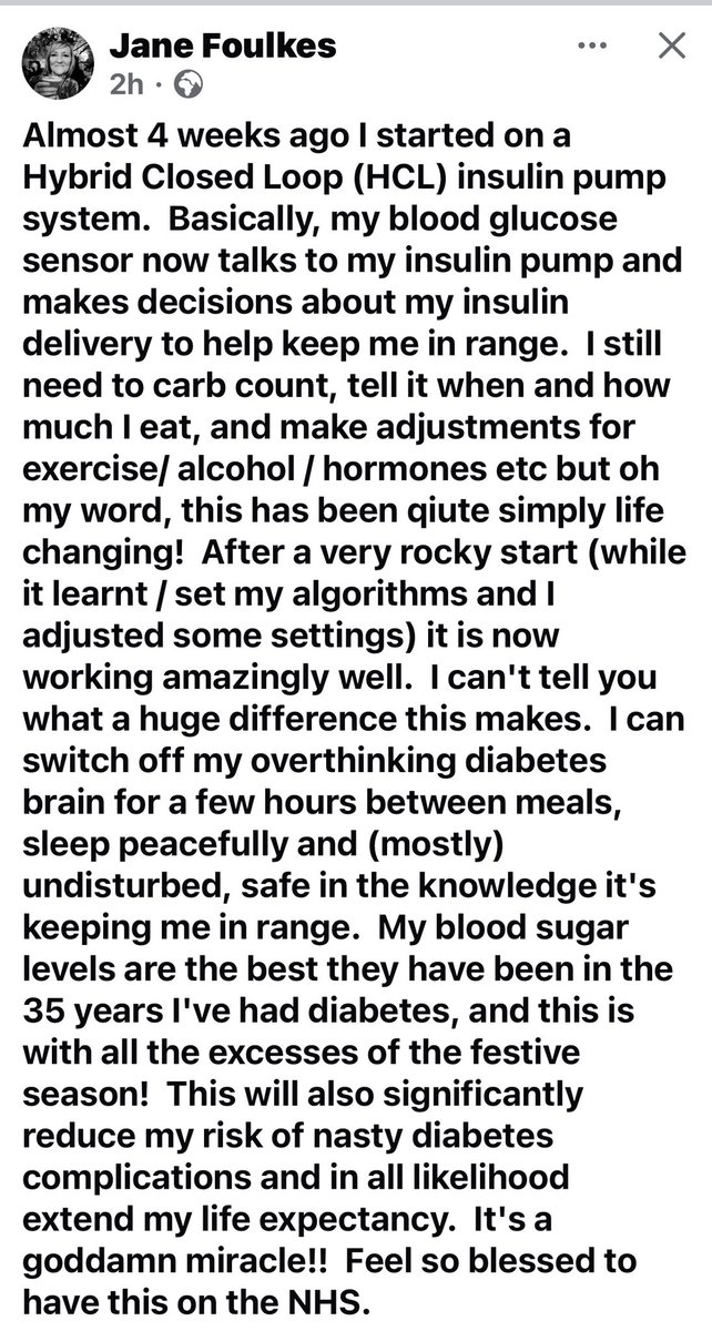 The longer you have had to live with an unforgiving condition like #T1Diabetes? 

The dramatic change the bigger

We start to move into adults 

If you don’t live it? 
Try to appreciate the beast that is #T1D

And the change technology can bring

Onwards 😎 <a href="/NHSEngland/">NHS England</a>

#gbdoc 💙
