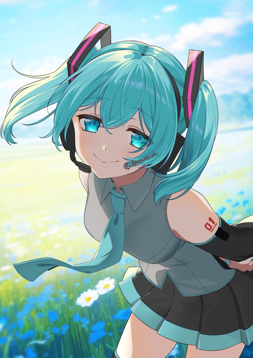 初音ミク 「動かす想定なのでシンプルなイラストにしました。」|戦犯かものはしのイラスト