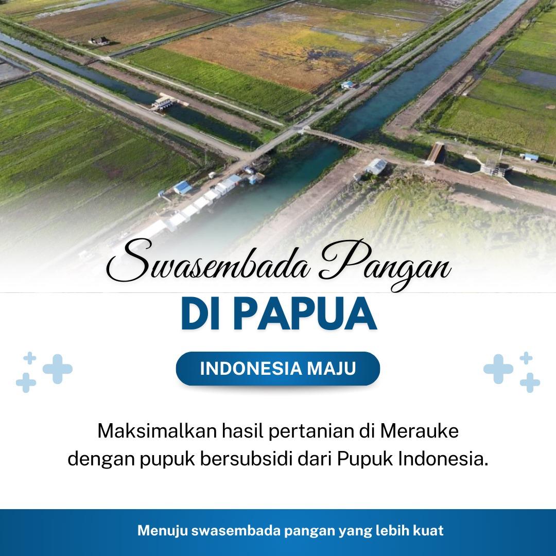 slavinaeee's tweet photo. Demi mewujudkan swasembada pangan, PT Pupuk Indonesia (Persero) Pupuk Indonesia mengajak petani di Merauke untuk segera menebus pupuk bersubsidi.
#PresidenPrabowo #SwasembadaPangan #PrabowoSubianto #PercepatanPembangunan #PapuaMaju
#IndonesiaKuat
#IndonesiaMajuat
#IndonesiaMaju https://t.co/630I14ZulU
