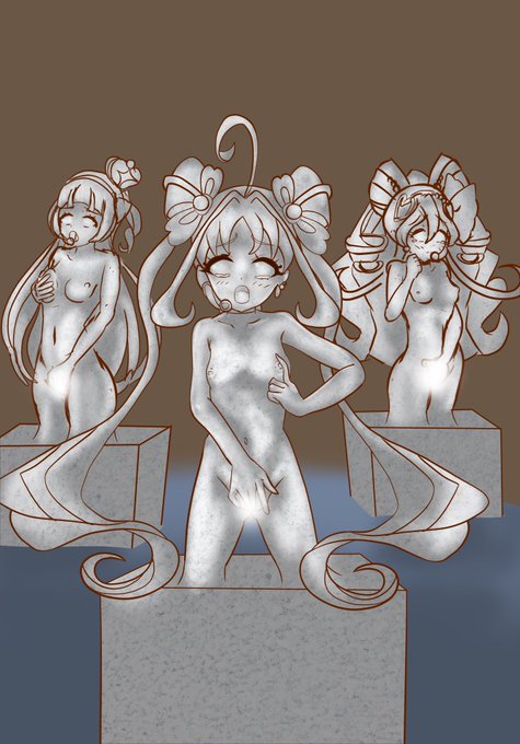 キュアキュンキュン
キュアアイドル
キュアウィンク
がそれぞれ石化しちまったでござる
の絵
ちょっと力尽きました
力不足感じますわ 