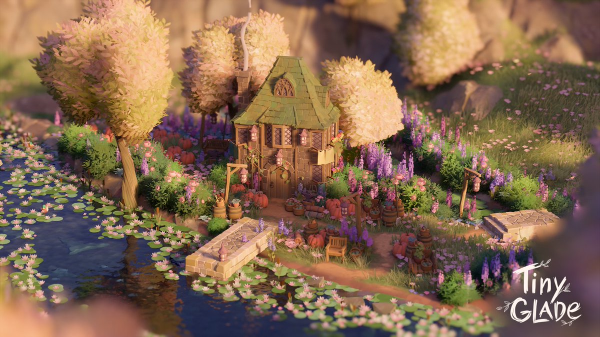 jasherr__'s tweet photo. #TinyGlade #TinyDaily Hermit's Hut. Haven't been posting my builds lately. Here's the daily theme. https://t.co/Q74EnDvBuv