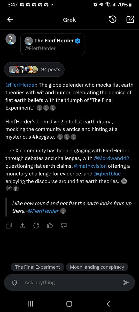 FlerfHerder's tweet photo. Damn, even Grok knows about #KeyGate. 💀😶‍🌫️🦈 https://t.co/GfwjB5oQwj