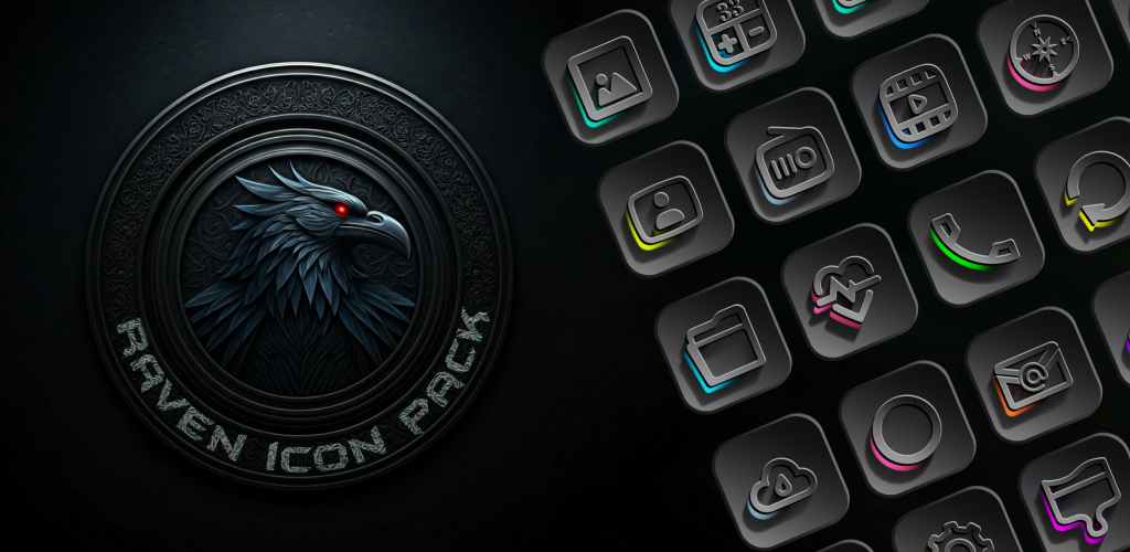 Hello Everyone
I am excited to tell you.
Raven Dark Icon Pack has landed on the Play Store.
Sleek, dark, and utterly captivating.
Download now and let your screen whisper secrets.

bit.ly/raven_dark_ico…