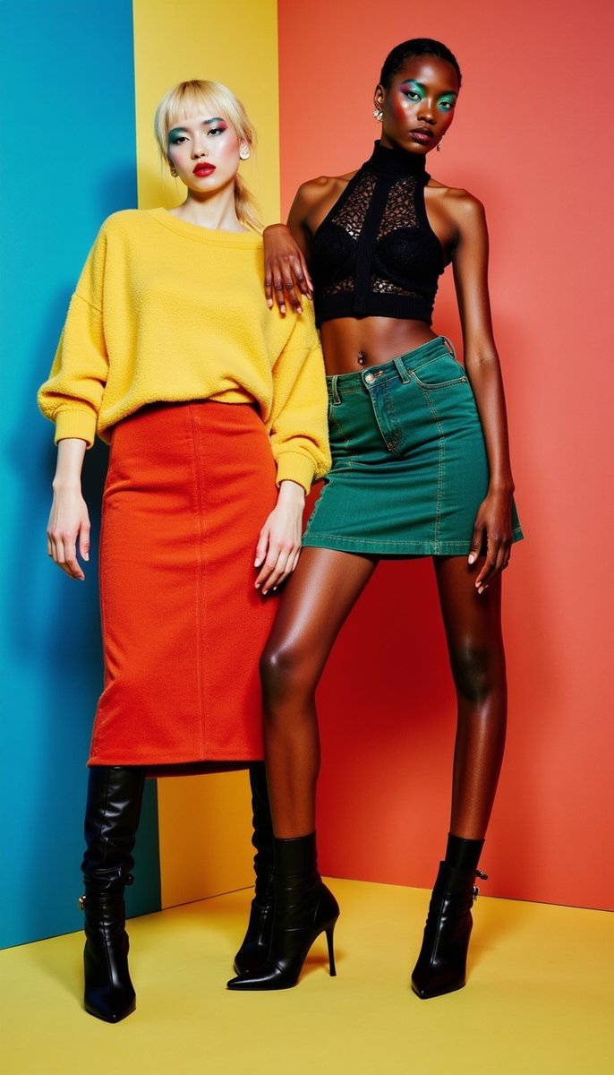 studiodblabs's tweet photo. United in Color!
@freepik @bfl_ml
#aiart #aimodel #aifashion #studiodblabs #vividcolor #boldcolor #summerstyle #mixedrace #mixedethnicity #BoldFashion #fashionstyle #retroaesthetics #colorblocks #fashionshoot #ColorPop #RetroVibes #BoldFashion #UnitedInStyle #QuirkyAndChic https://t.co/akIispRGIB