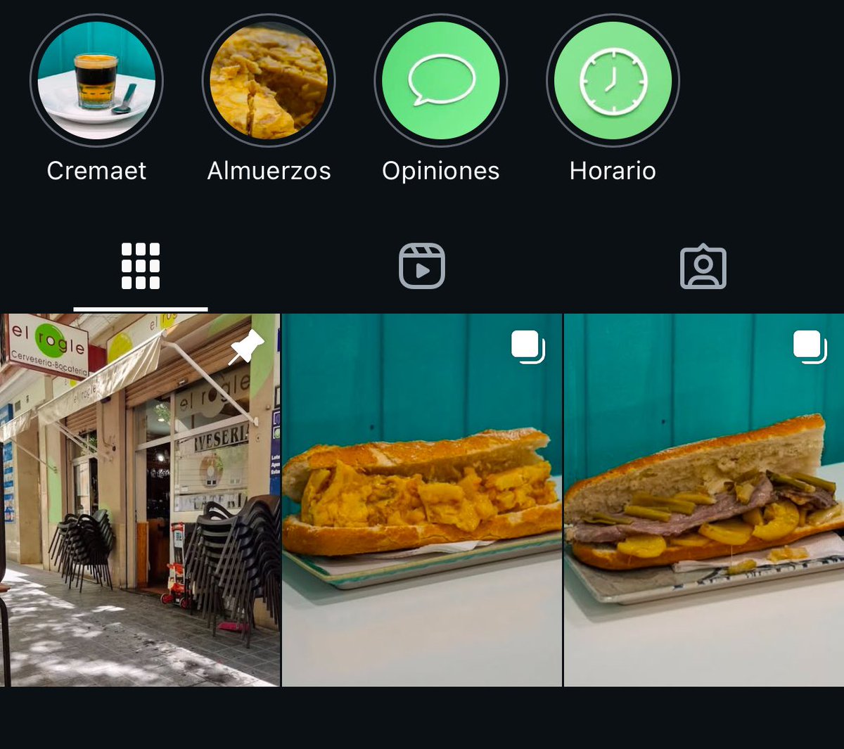 Necesito una ayuda ⚠️

El otro día estuve creando las redes sociales al bar de mi familia. Me pidieron ayuda porque el bar no está yendo muy bien…

Os agradecería mucho que los siguierais por instagram a ver si les subimos el ánimo por reyes 🥹

Y si os interesa ir a almorzar…