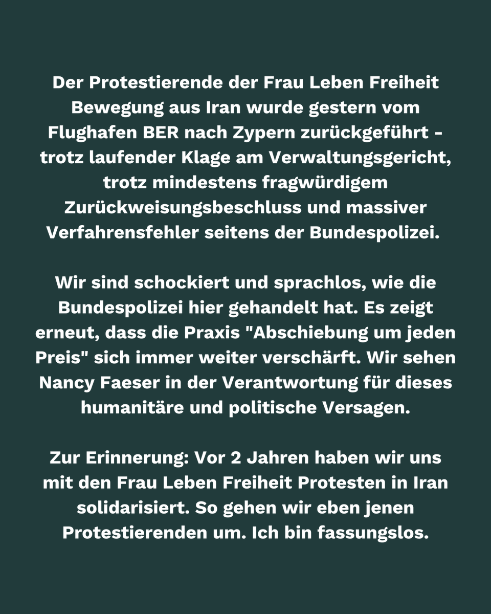 Update zum Fall am BER. Mehr dazu die Tage. Aber so viel schon mal vorweg: Unsere Arbeit hört nicht auf.