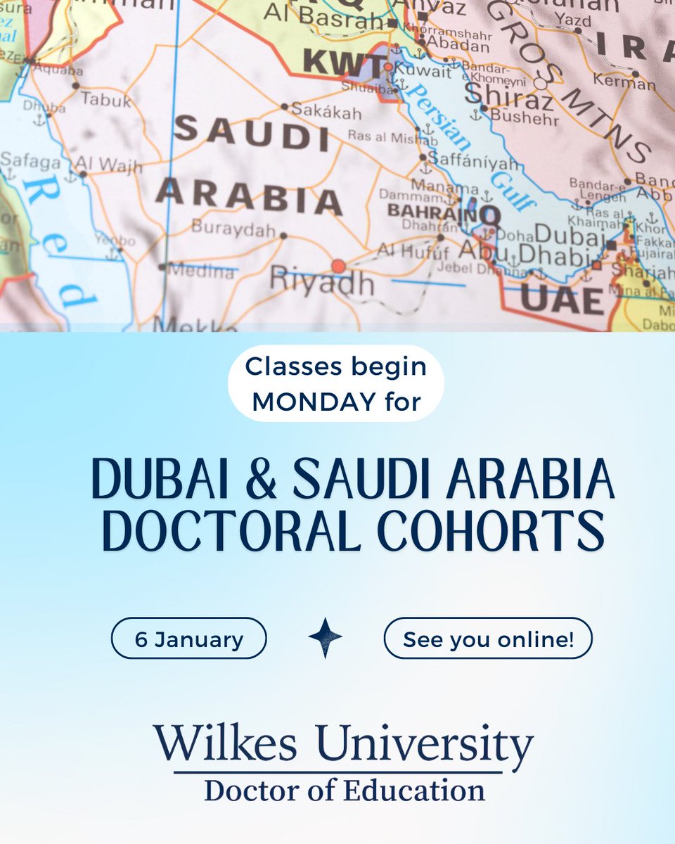 Don't forget, classes begin online tomorrow, January 6, if you are a member of the Dubai or Saudi Arabia/KAUST cohorts. We will see you in just a few weeks for residency!