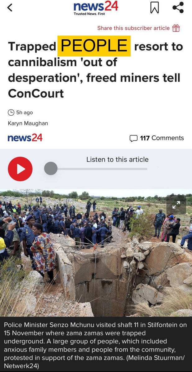 BiancavanWyk16's tweet image. There is NO way ANYONE will EVER convince me that STARVING PEOPLE to death is justified.  

#crises #humanitarian #gnu #southafrica #Stilfontein #BuffelsfonteinMine