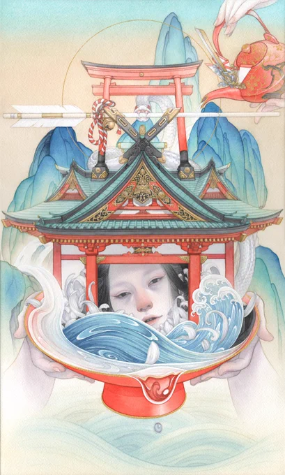 ご挨拶が遅くなりましたか、本年もどうぞよろしくお願いいたします。 今年最初の展示はGallery MUMONさんにて開催されるグループ展『鸞翔鳳集Vol.13』です。 こちらの新作1点を展示いたします。 よろしくお願いいたします!