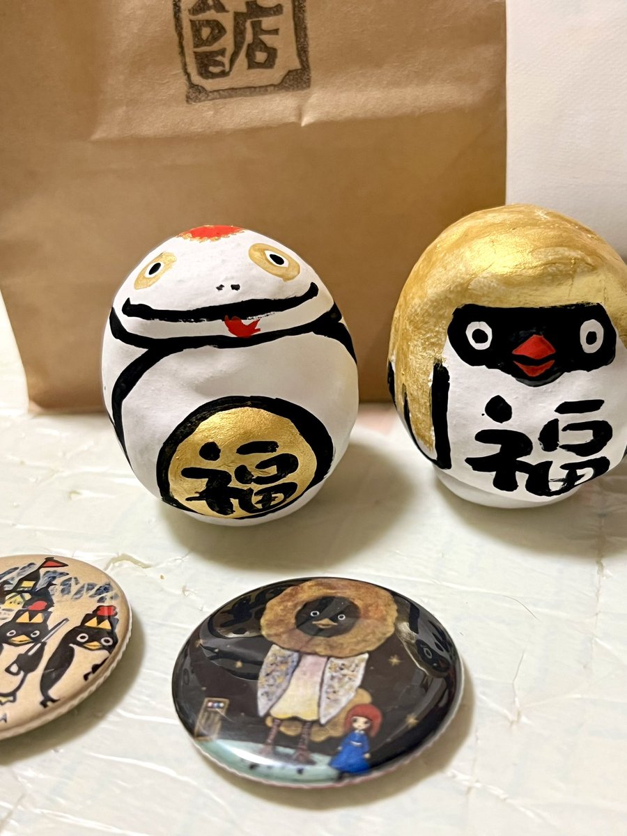 「どれも可愛くて沢山お迎え京都個展は終わりましたが、来週は広島大竹の大龍寺でコマ撮」|士基 軽太のイラスト