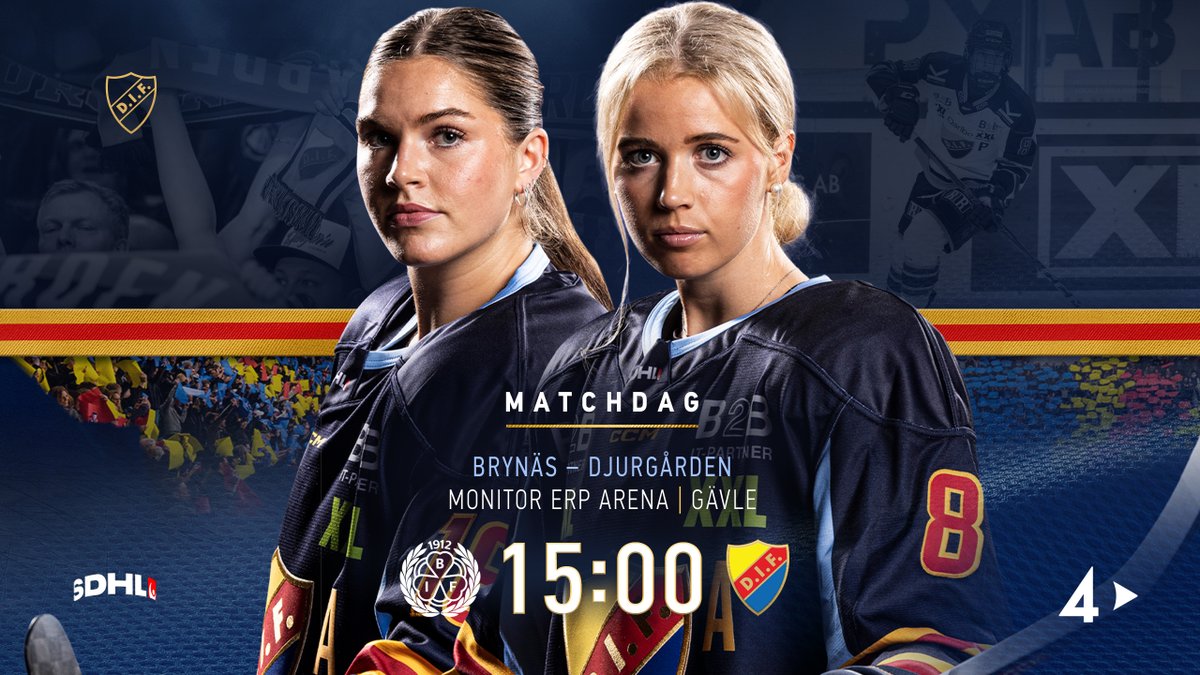 DIFHockeyse's tweet photo. #BIFDIF | 𝗠𝗔𝗧𝗖𝗛𝗗𝗔𝗚

SDHL-helgen går idag i mål och bortaturnén har nått Gävle. Pucken släpps 15:00 i Monitor ERP Arena - full fart framåt! 🏒

🗞️ Läs matchdag på https://t.co/81KFruaCez.

#DIFHockey | #AlltidOavsett https://t.co/9LAdCt1nDo