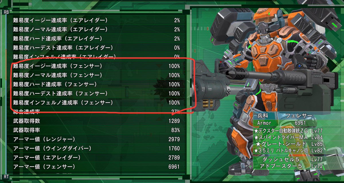 Bern_MNK's tweet photo. #地球防衛軍6
兵科フェンサー、難易度インフェルノ。
全ステージクリア。

やりきったぜいえーい！ https://t.co/aXuA3Gj994