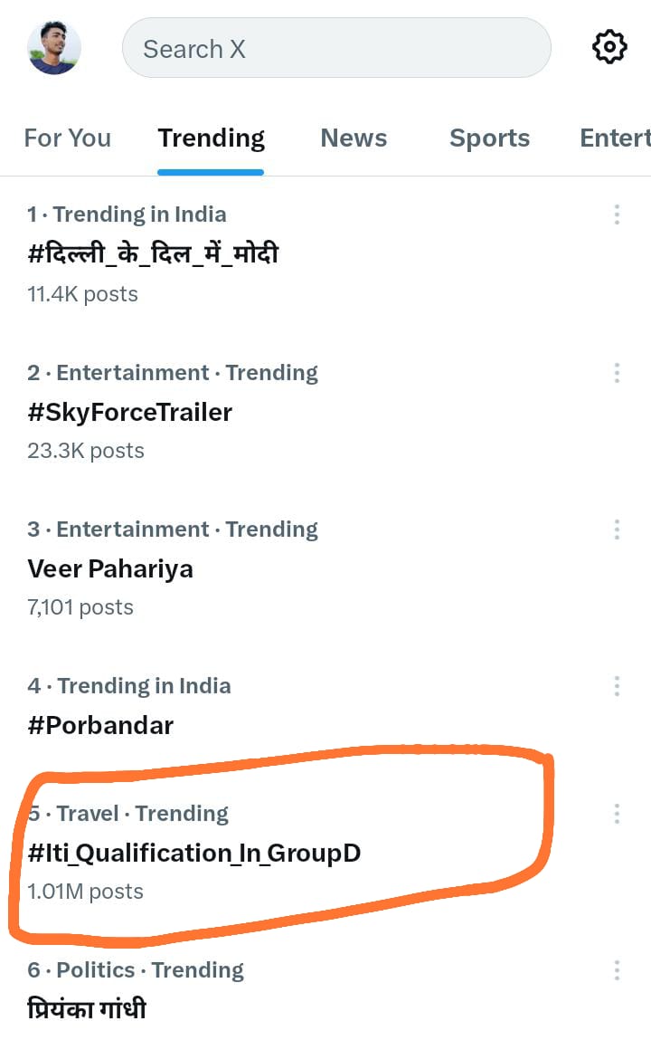 _Vineet_kumar's tweet photo. बधाई हो दोस्तों हम लोगों के 1 मिलियन tweets हो गए हैं हमारी मेहनत जरुर रंग लाएगी
#Iti_Qualification_In_GroupD https://t.co/U16fkwjZJu