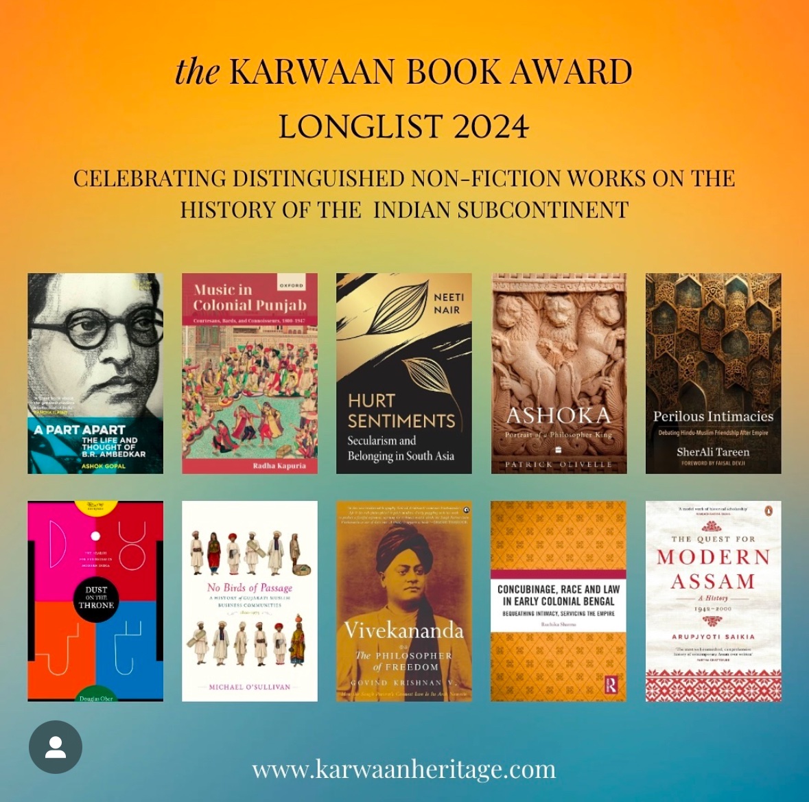 RadhaKapuria's tweet photo. Beyond honoured to see Music in Colonial Punjab longlisted for the @karwaanheritage Karwaan Book Award 2024 for non-fiction work on South Asian history. And in such august company too-what a great lineup of books! @OUPAcademic @OUPHistory  @OUPPrimary @durham_history @durham_uni https://t.co/OPbKRefGaD