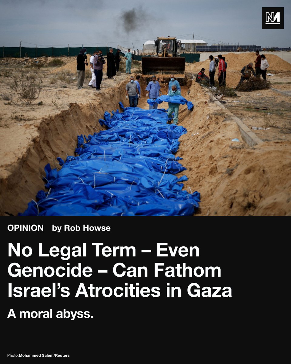 "Not only the Palestinian people will require recovery from this genocide – this more than genocide – but humanity itself." 

Read more: novara.media/4iZsBC7