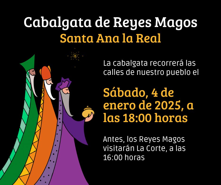 🌟📸  ¡Compartimos la magia de la Cabalgata de Reyes! ✨Gracias a todas las  vecinas y vecinos que se han implicado para que la cabalgata sea todo un  éxito y por mantener viva la ilusión de los Reyes Magos 👑👑👑
¡Hasta el próximo año! 🎈🎊
#CabalgatadeReyes #SantaAnalaReal