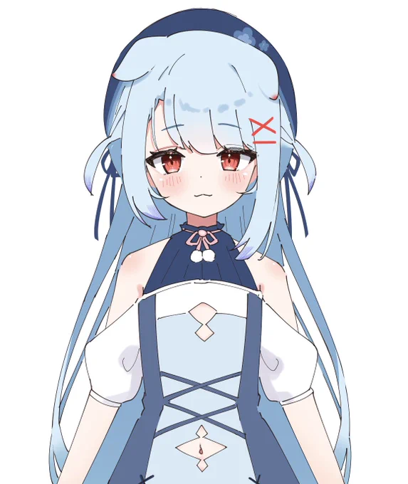 衣装はともかく顔面は可愛く描けたと思う 
