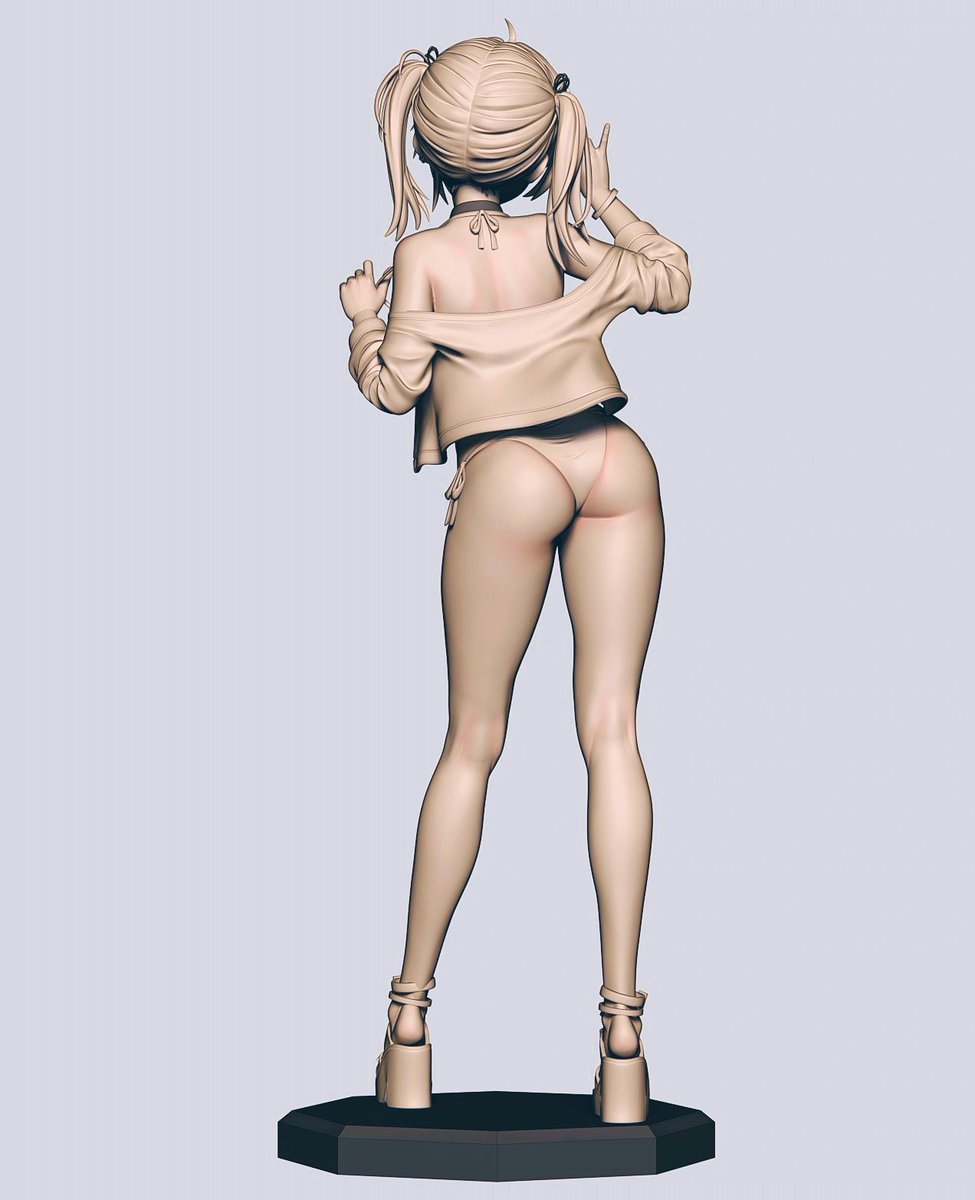 ニケの水着マスト（パイレーツハート）できた。
かわいくできたと思います〜
#NIKKE #zbrush