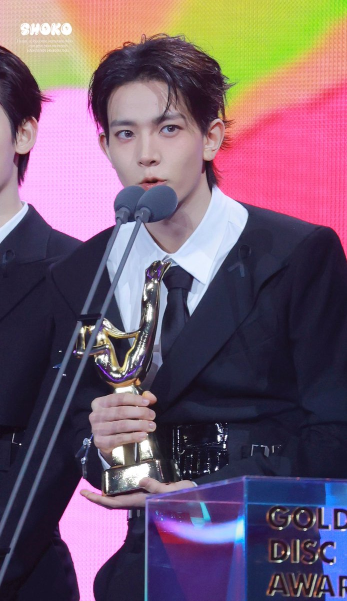 shoko011015's tweet photo. 250105 Golden Disc Awards

🐹🏆

#ENHYPEN #엔하이픈 #HEESEUNG #희승 #이희승 #ヒスン #李羲承 https://t.co/Pmv8zI5izq