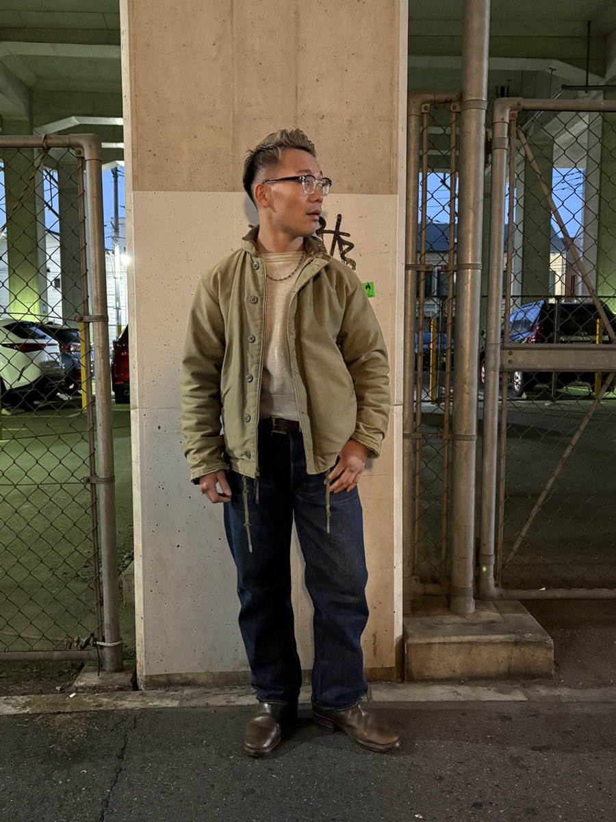 日曜日 超王道だけどSpecialなやつ N-1に501xx 高校1年生かな？古着も