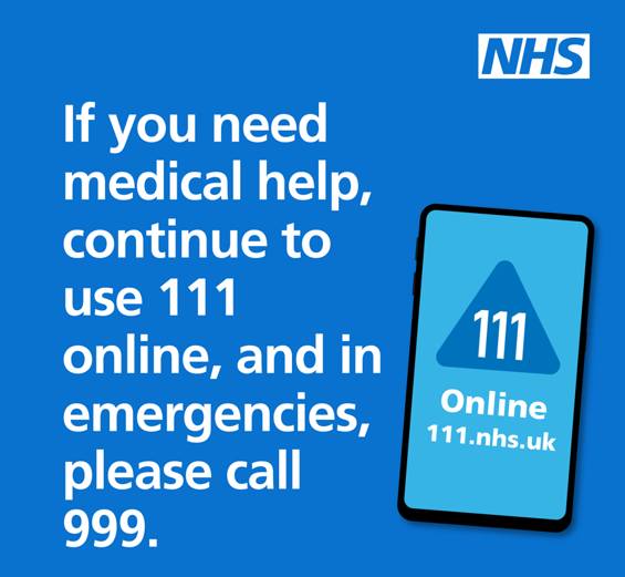 Due to severe weather conditions, we are currently experiencing additional pressures &amp; A&amp;E waiting times are likely to be longer than usual. Unless it’s life-threatening or severe illness or injury, we would ask you to contact NHS 111 first. 

hdft.nhs.uk/news/emergency…