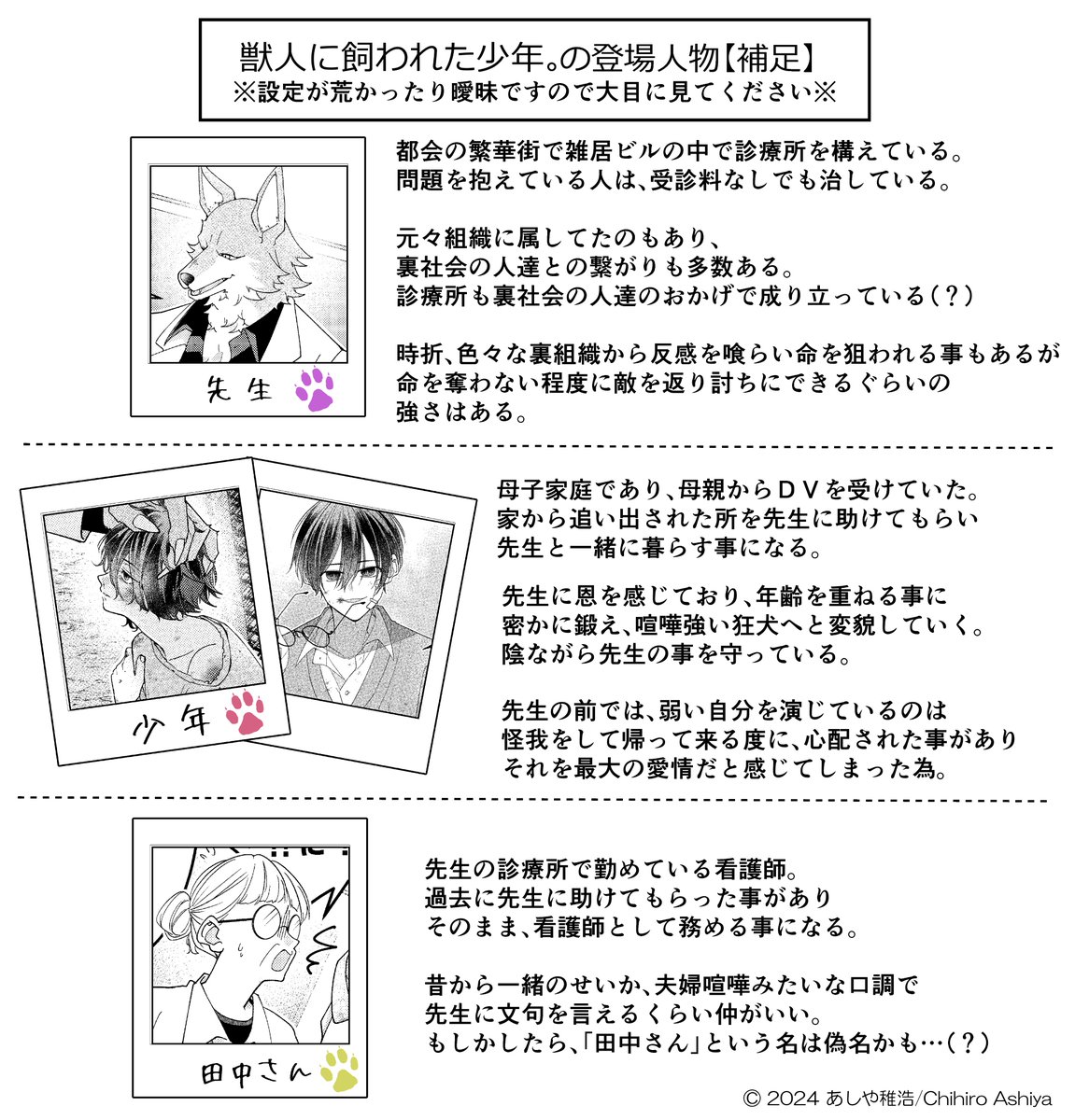 登場人物紹介
※読んでも読まなくても大丈夫です! 