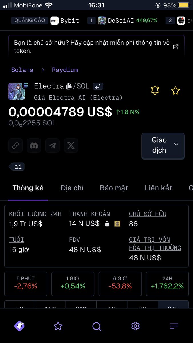 KuDen775's tweet photo. $ElectraAI $SOL
Trend Ai
Cap 50k
X10-20 soon
Contract: DaHxLELoLi3BPBMPfnacQ3kXFs55ofpVWm8R4BXsF3Hv https://t.co/FbtbB6w7lZ