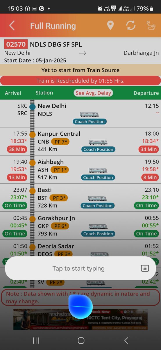 CHOUDHARYSUDHAK's tweet photo. Waiting at new delhi station &amp; no update on site/app , while already delayed approx 3 hours. https://t.co/VODzIJD2hP