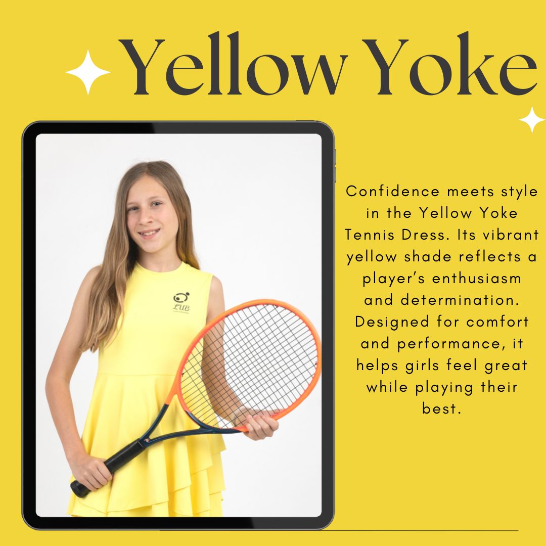 bunches8513's tweet photo. Confidence and style collide with the Yellow Yoke Tennis Dress. ๐โจ Play with passion, shine with determination, and feel unstoppable on the court! ๐พ๐ช
#LoveUBunches #TennisWithStyle #Tennisgirl https://t.co/G58uEv54EW