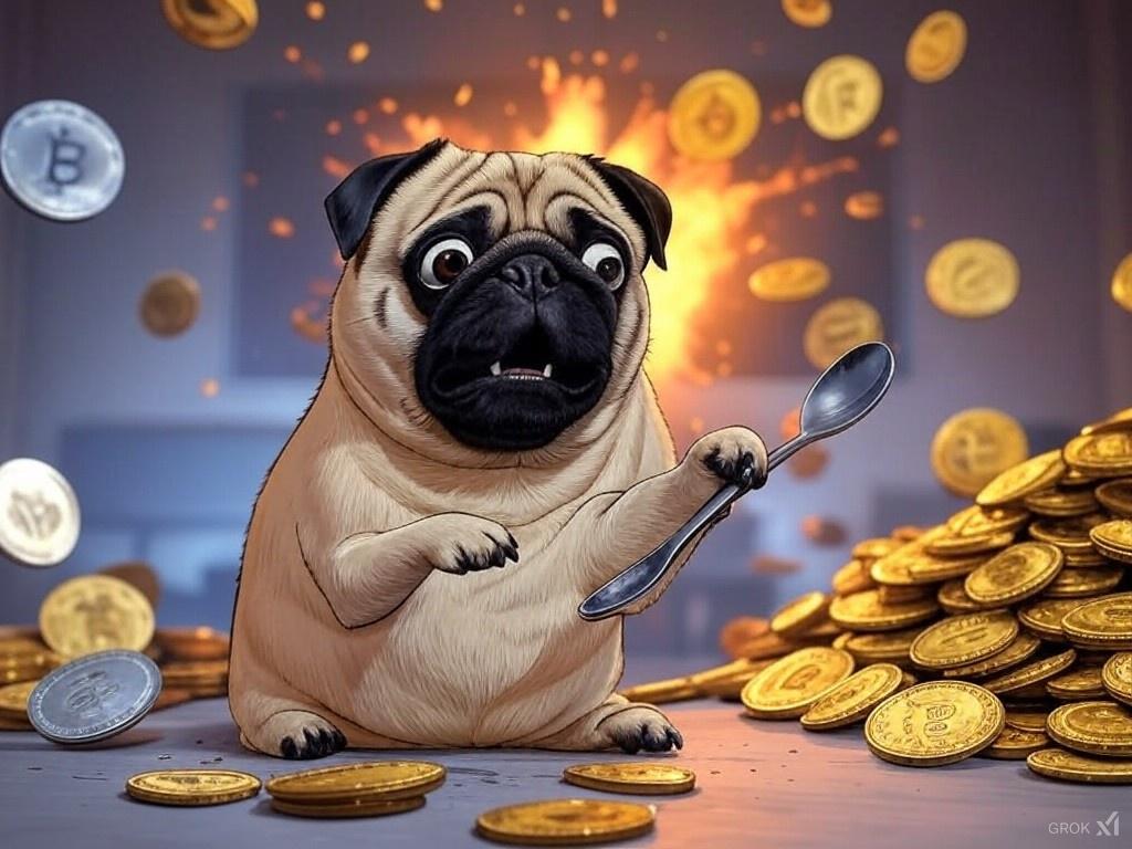 PWSPSOL's tweet photo. PWSP:
"When you're just here for breakfast 🍴...
...but $SOL explodes, and you're surrounded by crypto riches! 💰🔥🚀
#PWSP #Crypto #Solana #HODL #CryptoMeme #MoonMission" https://t.co/k0e4AD1IXs
