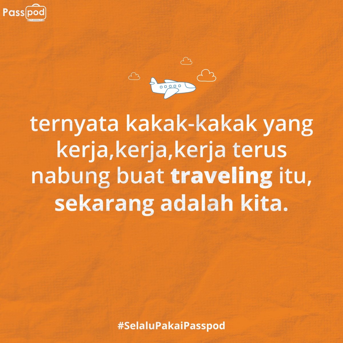 Passpod's tweet photo. Akhirnya, aku berhasil jadi 'kakak-kakak' yang sering di-stalk di Instagram! Kalau kamu punya impian yang sama, jangan pernah ragu untuk mulai! 💫 

#KerjaUntukKelilingDunia #KakakTraveler #SelaluPakaiPasspod https://t.co/X7IP6N3i3S