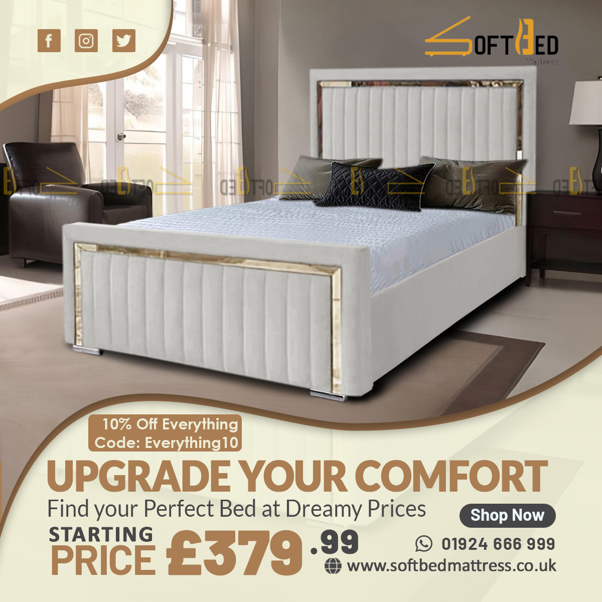 SoftbedM's tweet photo. Revamp your bedroom with the 2024 Deluxe Upholstered Bed. Save space with under-bed storage and enjoy a plush headboard. Use code EVERYTHING10 for 10% off. #LuxuryLiving #HomeElegance
Buy Online:https://t.co/3kvL6ss7QX https://t.co/hfC90ztNGo