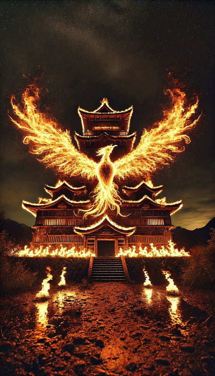 osarthup's tweet photo. The #phoenix in Japanese culture, “Hō-ō” (鳳凰), symbolizes #purity, #peace, and #renewal. It appears during times of #prosperity, uniting #heaven and #earth, and is featured in #temples, #art, and #literature as a symbol of #hope and #immortality. https://t.co/6unpHGshwd