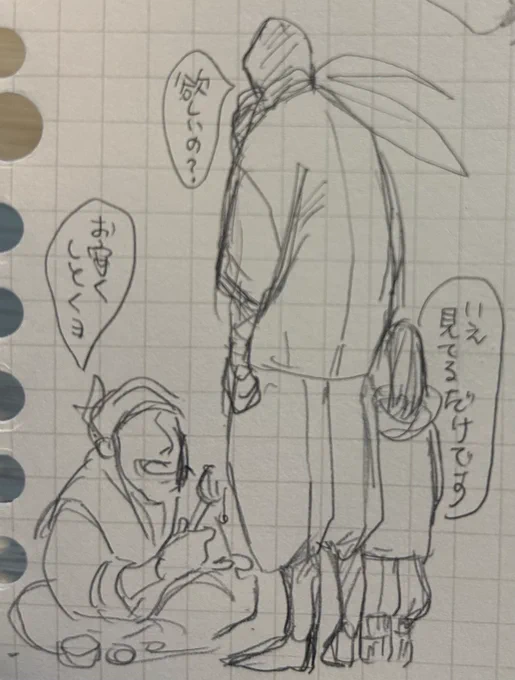 作品にもならぬラクガキなら量産出来る

変装した雑渡さんと伏木蔵の町歩き 
