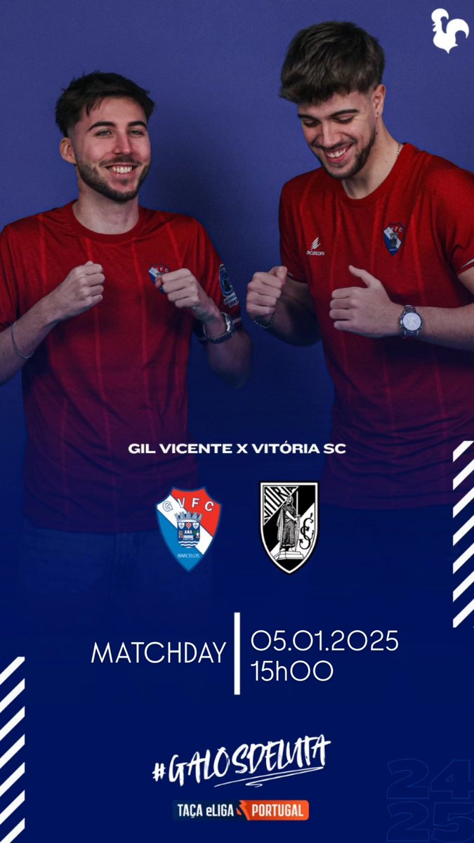 ᵗᵃᶜᵃ ᵉˡᶦᵍᵃ ᵖᵒʳᵗᵘᵍᵃˡ 🏆

ᵒᶦᵗᵃᵛᵒˢ
¹⁵ʰ⁰⁰ 
ᵛˢ ᵛᶦᵗᵒʳᶦᵃ ˢᶜ 

#unidospelalenda #galosdeluta #galosnocomando
