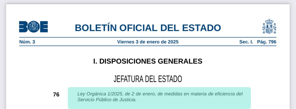abotgado_es's tweet photo. 🔵 A propósito de algunas primeras valoraciones sobre la LO 1/2025, de medidas en materia de eficiencia del Servicio Público de Justicia 🧵⤵️ https://t.co/gseBsCLQIR