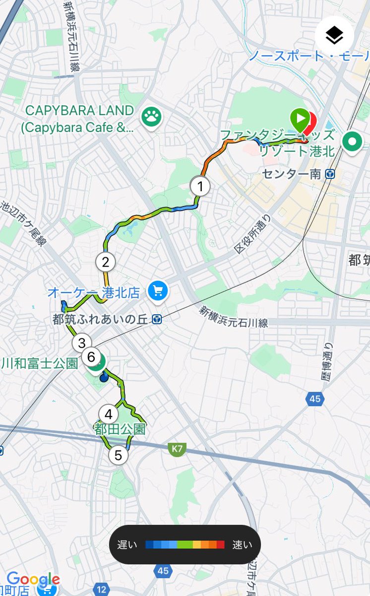 sunzup55's tweet photo. 休暇最後のランニングは、都筑中央公園⇔（ゆうばえのみち）⇔都田公園。川和富士から丹沢越しに本家富士山が見える。 #ランニング #夕焼けラン #都筑緑道 https://t.co/8nfwsBVlVo