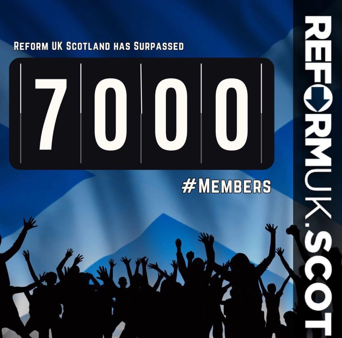 ReformUKScot's tweet image. Delighted to say, our membership continues to grow, welcome! 

#joinreform #votereform

reformparty.uk/join