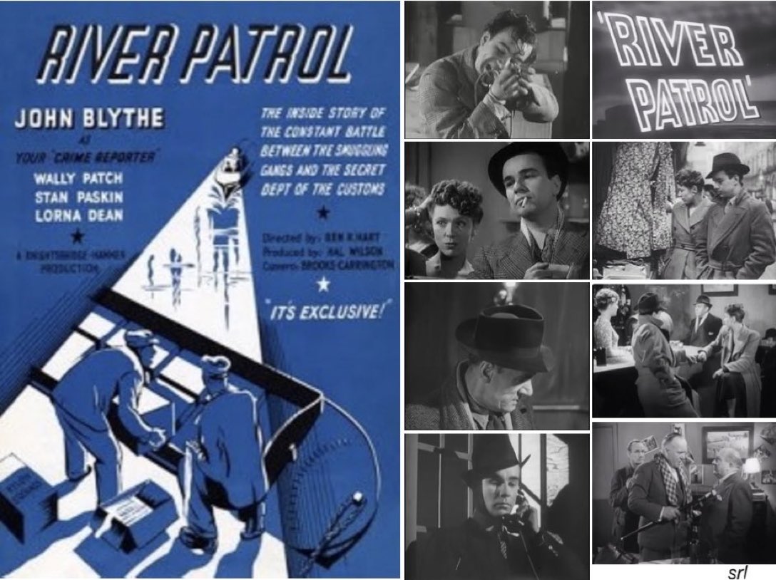 SaveRedlandLibr's tweet photo. 10:40am TODAY on @TalkingPicsTV     

The 1948 #Crime film🎥 “River Patrol” directed by #BenRHart &amp; written by #JamesCorbett

🌟#JohnBlythe #LornaDean #WallyPatch #StanPaskin #CyrilCollins #GeorgeCrowther #AndrewSterne #WiltonWest #TonyMerrett #GeorgeKane https://t.co/etqmstwykp
