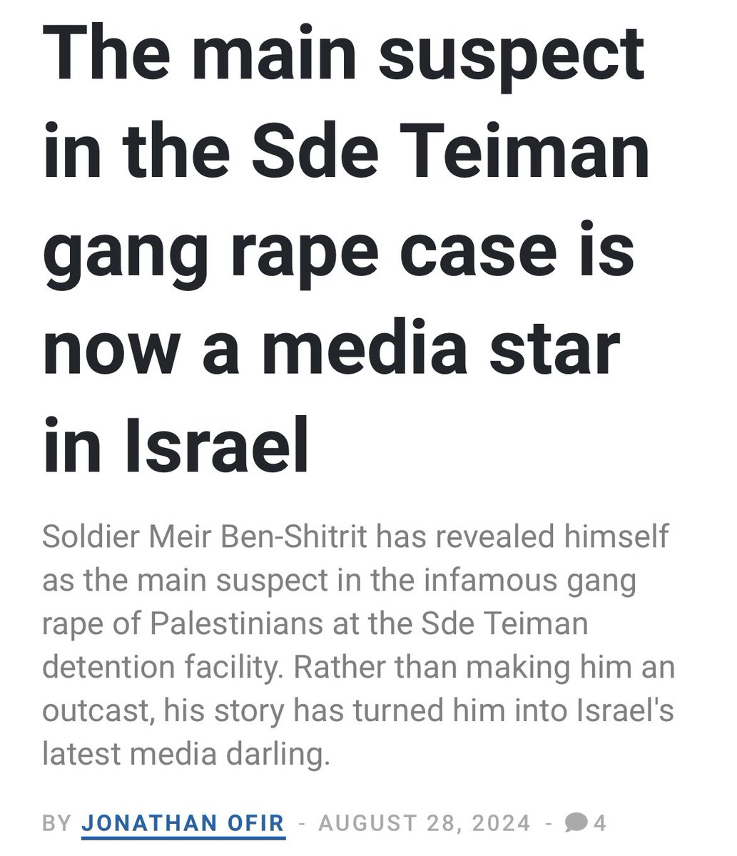davenewworld_2's tweet photo. Remember that video of a Palestinian man who was brought to a wall where guards used shields to hide their identity from a camera and then proceeded to rape him? Remember when Israeli leaders defended the rapists? Remember when Israelis rioted to support systemic rapes? https://t.co/9rRvTxX9nu