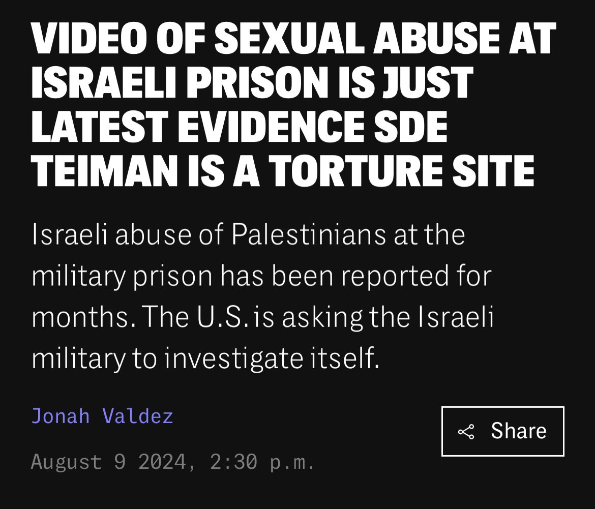 davenewworld_2's tweet photo. Remember that video of a Palestinian man who was brought to a wall where guards used shields to hide their identity from a camera and then proceeded to rape him? Remember when Israeli leaders defended the rapists? Remember when Israelis rioted to support systemic rapes? https://t.co/9rRvTxX9nu