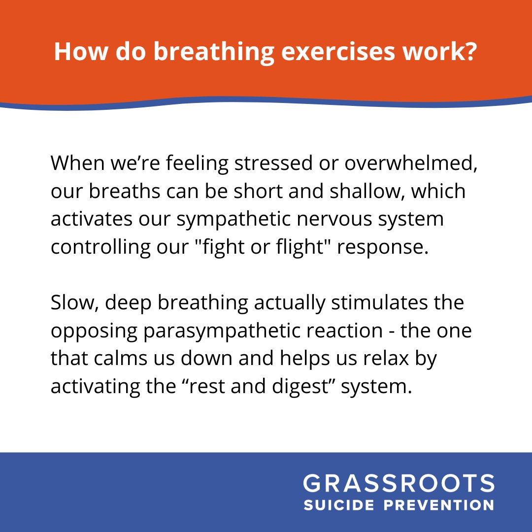 Short, shallow breaths activates our 'fight or flight' response but slow, deep breathing helps switch the body into relaxation mode.🌬️

We've added more breathing exercises to our Stay Alive app. Take a mindful moment to focus on your breathing.❤️

stayalive.prevent-suicide.org.uk/articles/breat…