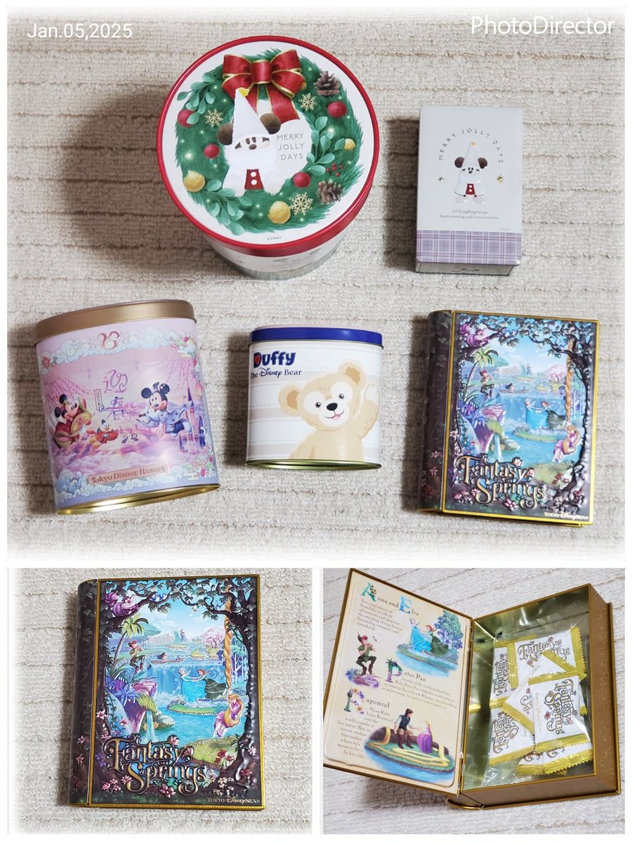 lucky_fourleaf's tweet photo. ✨🎍あけましておめでとうございます🎍✨
今年もどうぞよろしくお願いします☘
年始に来た弟家族からのディズニー土産🎁
クリスマスシーズンはランドへ1月1日はシーへ行き、それぞれで買ってきてくれた😂
中でも4歳の姪っ子が選んでくれた、ファンタジースプリングスのブック型の缶がお気に入り♡ https://t.co/PVzP28mvyD